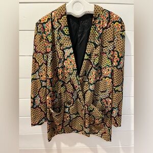 📍🤎Vintage Jac Dale Blazer – Colorful Abstract Pattern –  – Size 40